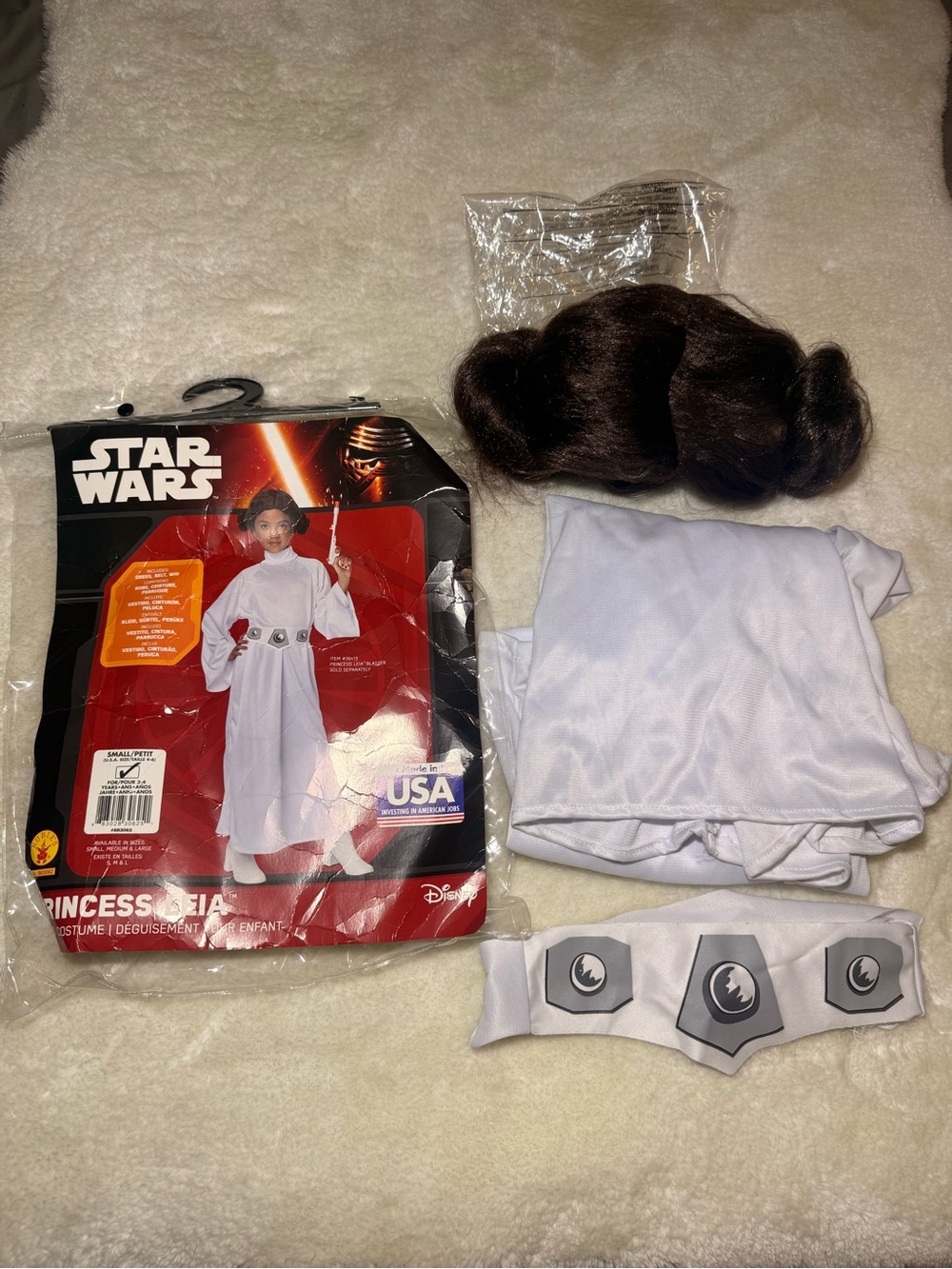 Disney Star Wars Princess Leia Costume little Girl size Small (4-6)